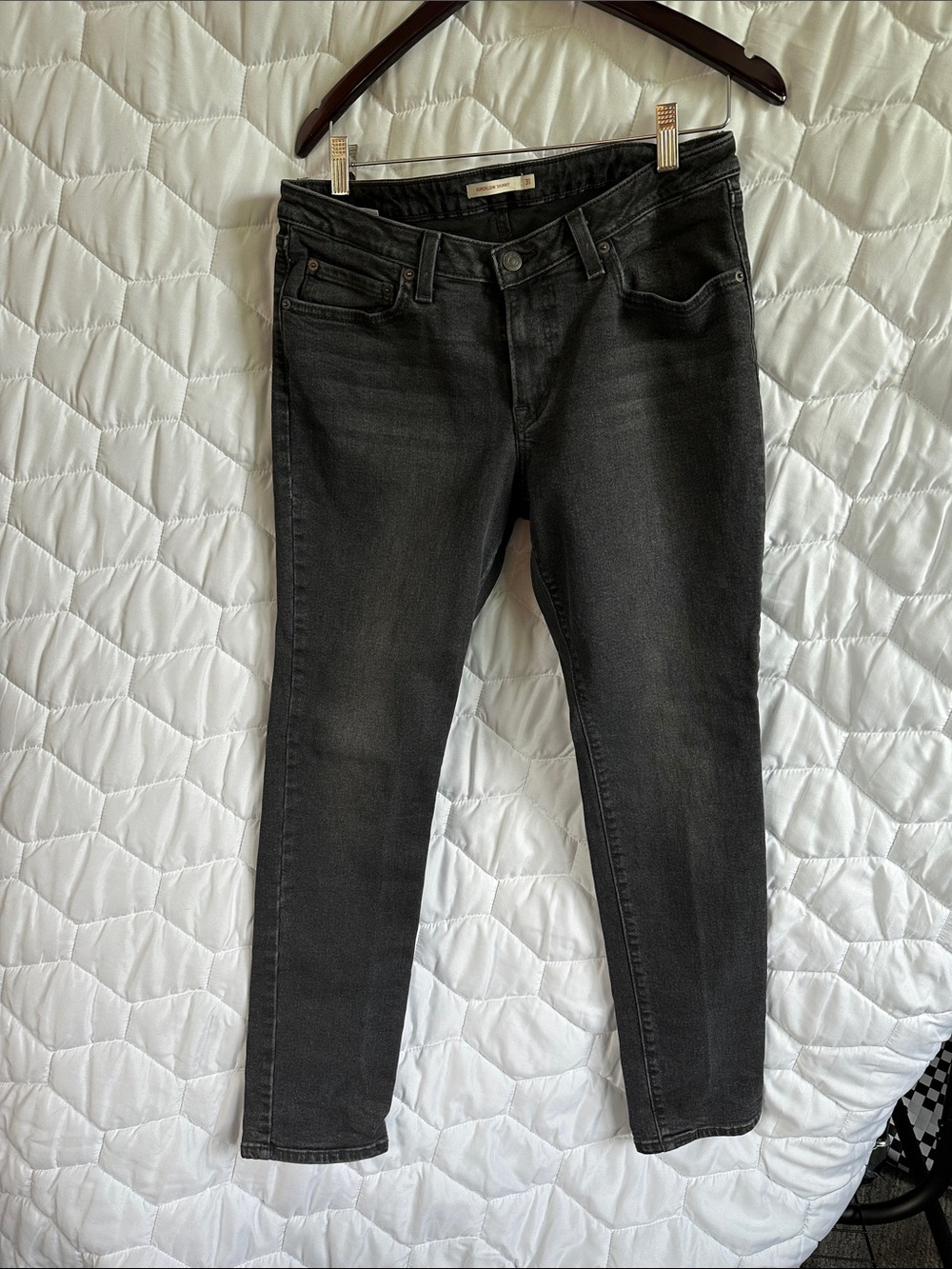 Levi's Black Wash Superlow Skinny First or Last Jeans